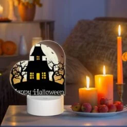 Love Acrylic Night Light, A Halloween Poster With A Haunted House And Bats. 8 Love Acrylic Night Light, A Halloween Poster With A Haunted House And Bats. -Cute Night Light Shop 1f504d74bc7a94bdc6d63a949854c21b102a23c0