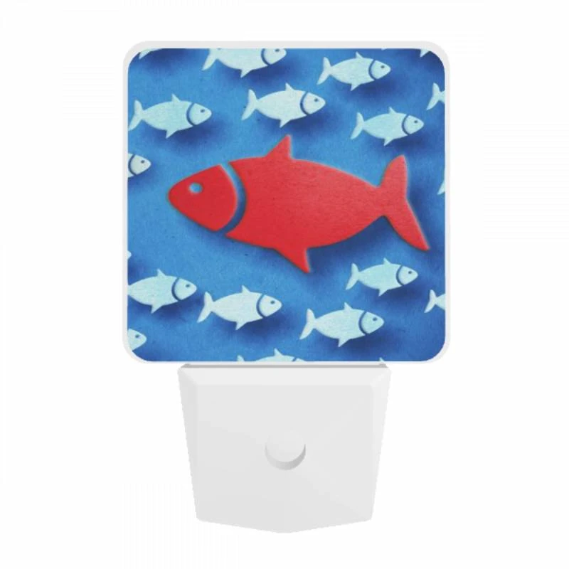 Night Light, A red fish is surrounded by many other fish. Night Light, A Red Fish Is Surrounded By Many Other Fish. -Cute Night Light Shop 20da73ae64ed3ec59268bc1babb7d487f840af6f