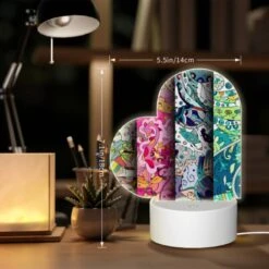 Love Acrylic Night Light, Four Different Colored Paintings Of Flowers. -Cute Night Light Shop 21665dc841af4609ad657a53949794d8d1fe0f04