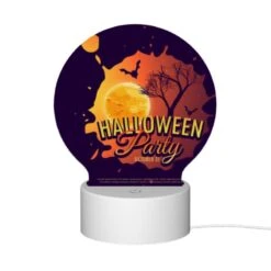 Round Acrylic Night Light, A Poster Advertising A Halloween Party. 11 Round Acrylic Night Light, A Poster Advertising A Halloween Party. -Cute Night Light Shop 21d1ddd79e1e5bc630f03f7dd2096969ac13202a