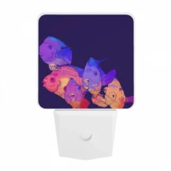 Night Light, A Group Of Fish With Different Colors And Sizes. -Cute Night Light Shop 21ddb8360fbe18e3d82de5ce4710cd528c7c395d