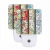 Night Light Set Of 2, Three Colorful And Artistic Designs Are Displayed On A Wall. -Cute Night Light Shop 2223447fa0351034aff8dc4bfdd3021bde20d2f1