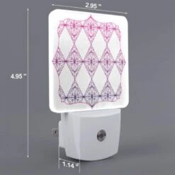 Night Light, A Purple And Pink Diamond Pattern. -Cute Night Light Shop 22fbbab9d2a415eb9d500b2a16b08d2ac1e5da2a