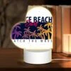 Love Acrylic Night Light, A Surfboard With A Picture Of A Beach And The Words "Catch The Wave" On It. -Cute Night Light Shop 2380ba65686352743fe8a4e35145383908da02de