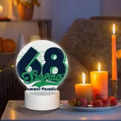 Round Acrylic Night Light, A Surfing Logo For The State Of California. -Cute Night Light Shop 242231fb127914fcc63227a72a19284532ef572d