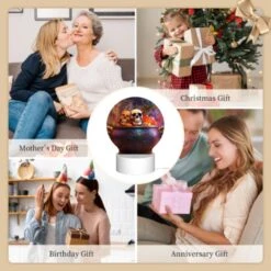 Round Acrylic Night Light, A Bowl Of Fruit And Vegetables With Two Skeleton Heads On Top. -Cute Night Light Shop 24fae9ff6b7c794b68cc0006afcc40a5e368ea74