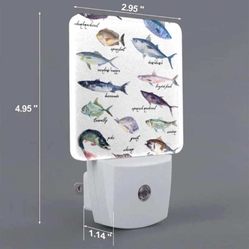 Night Light, A collection of fish with their names written above them. Night Light, A Collection Of Fish With Their Names Written Above Them. -Cute Night Light Shop 25c5cef1791d272576c8f6348b91d35e80a086b8