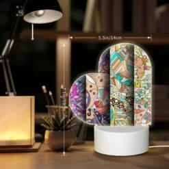 Love Acrylic Night Light, Three Colorful And Intricate Designs Are Displayed Side By Side. -Cute Night Light Shop 26216c4483407ae3a8ced43377a9db4ef0e20f6c
