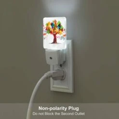 Night Light Set Of 2, A Colorful Tree With A Music Theme. -Cute Night Light Shop 2690a8fcc83676224a67d091e88cfc449866764c