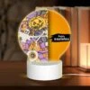 Round Acrylic Night Light, A Colorful Halloween Themed Cell Phone Case. -Cute Night Light Shop 271dbf1147a5a0187a6b311cb328f08165a5d866