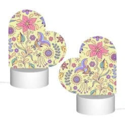 Love Acrylic Night Light, A Colorful Floral Pattern With Purple -Cute Night Light Shop 2735a0ddb0ea6d4dc8cce09a5bc5cec2d281a488