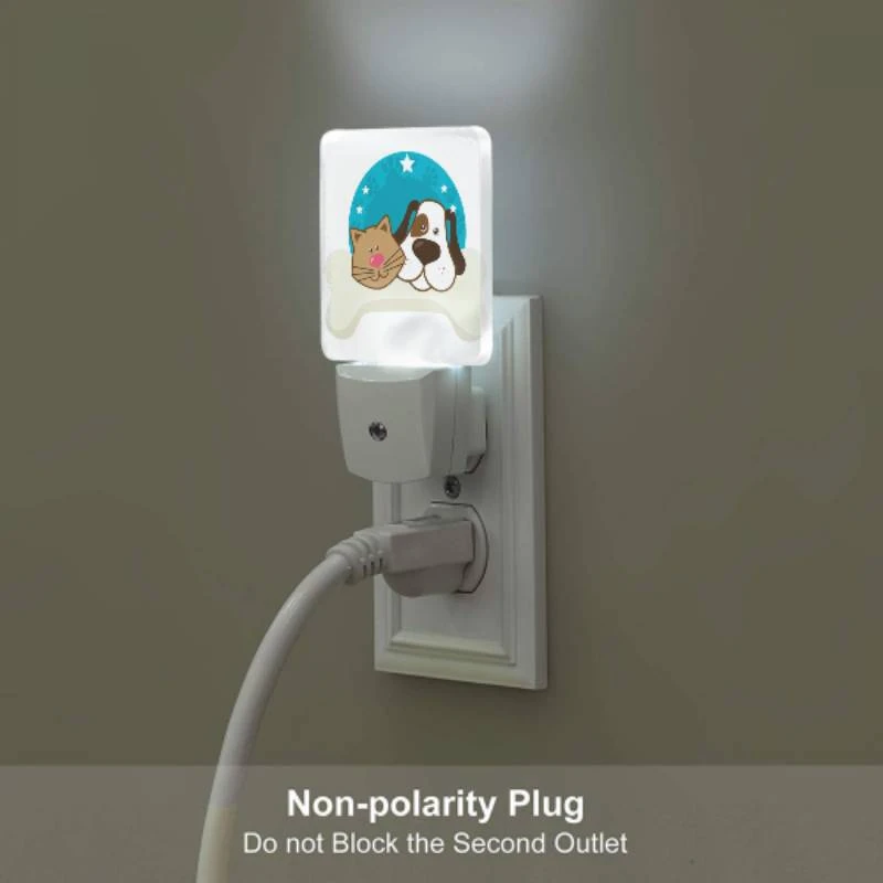 Night Light, A cat and a dog are laying together on a white bone. Night Light, A Cat And A Dog Are Laying Together On A White Bone. -Cute Night Light Shop 27750ae31e2d53934458d8f550a5c677cb09db61