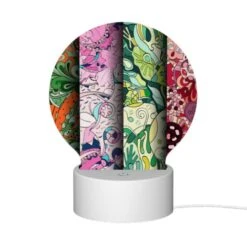 Round Acrylic Night Light, Four Different Colored Designs Of A Face. -Cute Night Light Shop 2798cc8d9450f33dd63c83ffbf3edc8a6a576a0e