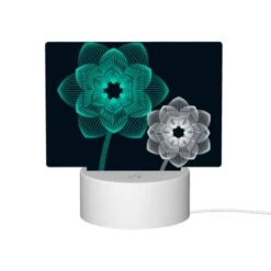 Rectangular Acrylic Night Light, Two Blue Flowers With Green Centers. 11 Rectangular Acrylic Night Light, Two Blue Flowers With Green Centers. -Cute Night Light Shop 2862d41dc69876b885636770d5319b71b06dba1c