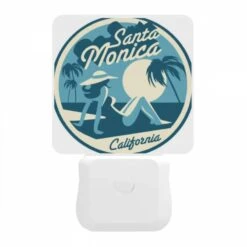 Night Light, A Woman In A Hat Is Sitting On A Beach. -Cute Night Light Shop 28f68162893855ca3fe856184a7e9efecab64187