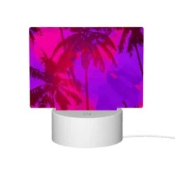 Rectangular Acrylic Night Light, A Purple And Pink Tropical Scene With Palm Trees. 11 Rectangular Acrylic Night Light, A Purple And Pink Tropical Scene With Palm Trees. -Cute Night Light Shop 2a3dfd205e36398f1e591161f03c71c254212b3c