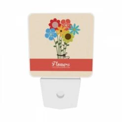 Night Light Set Of 2, A Bouquet Of Flowers With A Bow On Top. -Cute Night Light Shop 2a764a0306003ab12b4cb2ef0a96634657d1687d
