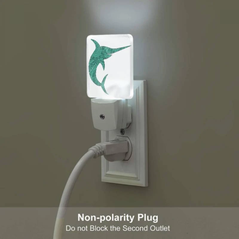 Night Light Set of 2, A green dolphin with a blue tail. Night Light Set Of 2, A Green Dolphin With A Blue Tail. -Cute Night Light Shop 2a948bf9570261a7f976930fb2b865d736c9d9b7