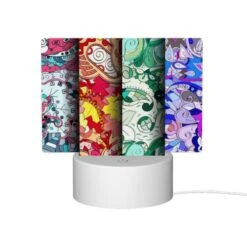 Rectangular Acrylic Night Light, Four Different Colored Designs Of A Clock. -Cute Night Light Shop 2b8f95cc78e01b510a95b6787d93351bd96df0c2