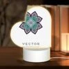 Love Acrylic Night Light, A Round Ornament With A Colorful Flower Design. -Cute Night Light Shop 2d05dfc0cd098c33825e8d7561e8f6b4a6cd2cb6