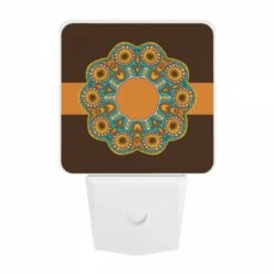 Night Light, A Colorful Circle With A Yellow Center And Blue And Orange Designs. 9 Night Light, A Colorful Circle With A Yellow Center And Blue And Orange Designs. -Cute Night Light Shop 2d36476b94a5844a8f5e9cd59098fa6a14be708e