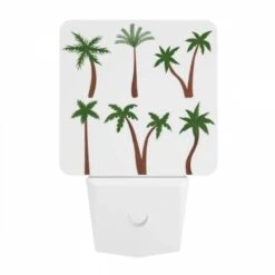 Night Light, Six Different Types Of Palm Trees Are Shown In A Row. -Cute Night Light Shop 2da9d13d80cce36796c41a33cf7ec9b4a7d30167