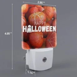 Night Light Set Of 2, A Pile Of Red And Orange Squash With A Caption That Reads "Happy Halloween." -Cute Night Light Shop 300abdfaf15aa7635bc4fbf6796626002d6f3f1e
