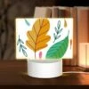 Rectangular Acrylic Night Light, A Colorful Leaf With A Pink Stem. -Cute Night Light Shop 3024c83fa7aeaedaa40238f7e1daa4ee38386d8f