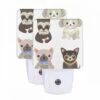 Night Light Set Of 2, Four Different Colored Dogs Are Shown In A Row. -Cute Night Light Shop 306b912091e0885a329b496922343901975e140b
