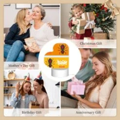 Love Acrylic Night Light, A Halloween Themed Advertisement With A Spider And A Skeleton. -Cute Night Light Shop 307e75745952c6493b4b0949a82150692bd4b4ad