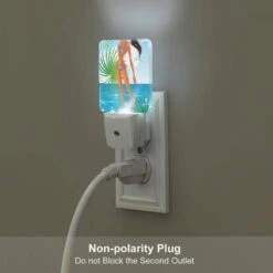 Night Light Set Of 2, A Woman In A Bikini Is Standing On A Beach. -Cute Night Light Shop 30e77814c0f08bbddc52d746d33e49aecb09b956