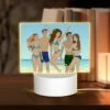 Rectangular Acrylic Night Light, Four People Are Standing On A Beach -Cute Night Light Shop 30e7bf844c043d59f8bc1180712b8810c2a51da0