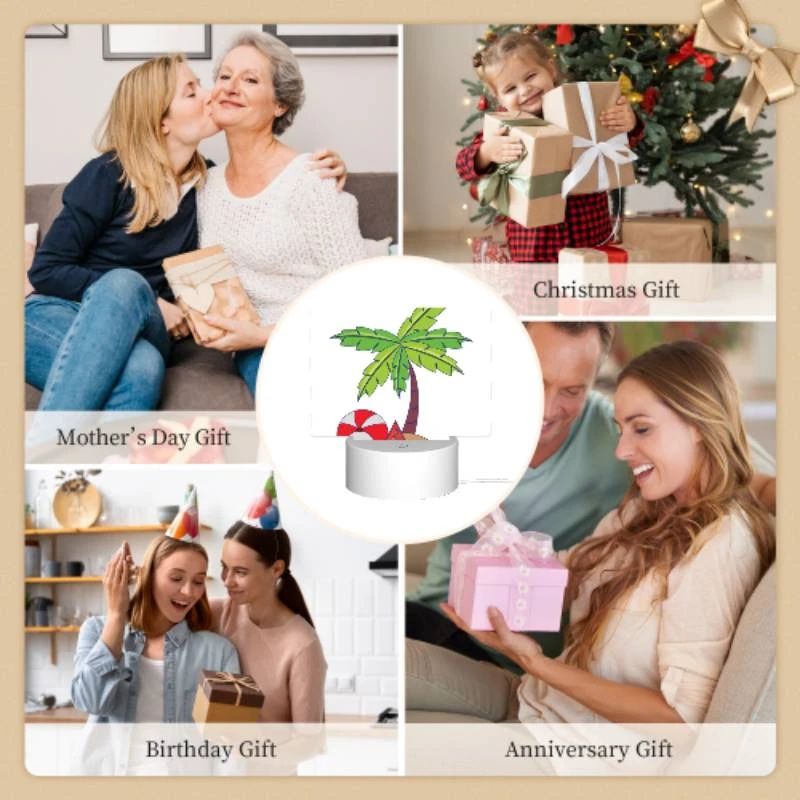 Rectangular Acrylic Night Light, A colorful cartoon of a palm tree Rectangular Acrylic Night Light, A Colorful Cartoon Of A Palm Tree -Cute Night Light Shop 31c70859b2ed6da6fff292ad38837cbd225eddb1