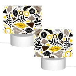 Rectangular Acrylic Night Light, A Collection Of Leaves And Flowers In Various Colors. -Cute Night Light Shop 31e1a6ab9ac3c8c4369654d8605706d7c054feb8