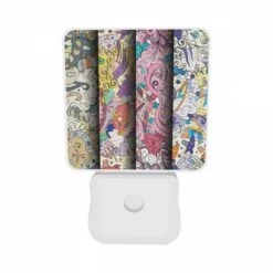 Night Light Set Of 2, Three Colorful Designs Are Displayed On A Wall. -Cute Night Light Shop 32107c29dfe1d22e258764dcfe8f6d56b6c5a0dd