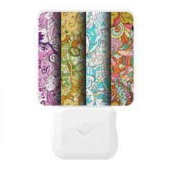 Night Light, Three Colorful Designs Are Displayed On A Wall. -Cute Night Light Shop 3294069acbaff15e7ca227997320f82581cb6637