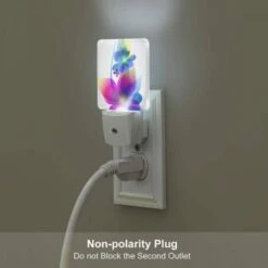 Night Light Set Of 2, A Colorful Flower With A Blue Center And Yellow Petals. 6 Night Light Set Of 2, A Colorful Flower With A Blue Center And Yellow Petals. -Cute Night Light Shop 3294c4eec6f1b9ee2a0a362605c37d6a2ad89ca5