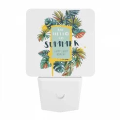 Night Light, A Colorful Sign That Says "Say Hello To Summer" With A Palm Tree In The Background. 9 Night Light, A Colorful Sign That Says "Say Hello To Summer" With A Palm Tree In The Background. -Cute Night Light Shop 33b1561e3b145e13df3fa0462d423f224da5ddff