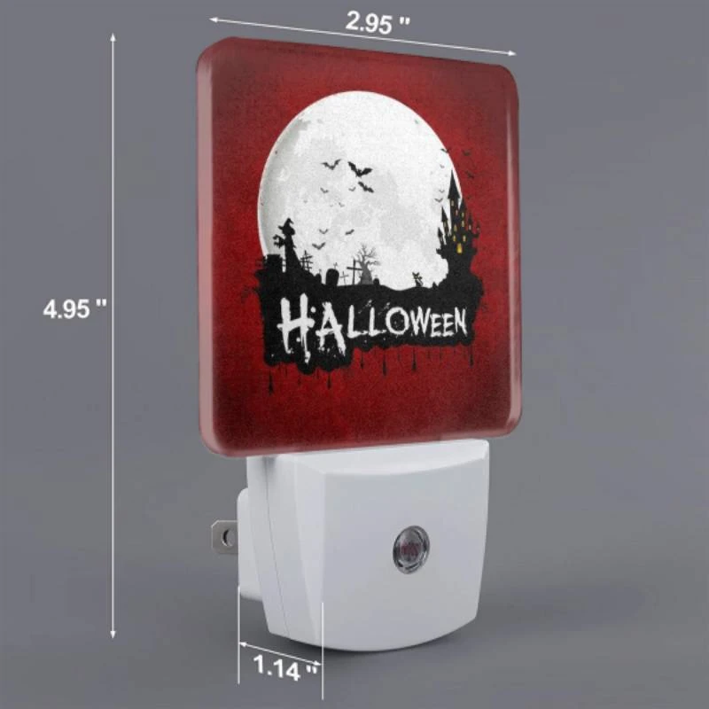 Night Light Set of 2, A red background with a Halloween theme. Night Light Set Of 2, A Red Background With A Halloween Theme. -Cute Night Light Shop 33fa3ca445ec59c6daec797fbdbb9d45098ec8e6