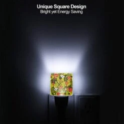 Night Light Set Of 2, A Colorful Floral Pattern With A Bird And A Frog. 5 Night Light Set Of 2, A Colorful Floral Pattern With A Bird And A Frog. -Cute Night Light Shop 34927fd017904e2c313df693a1f2a9e9afdfe358