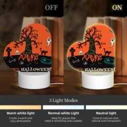 Love Acrylic Night Light, A Tree With A Skull On It And A Bone In Front Of It. -Cute Night Light Shop 363806cde582170dcb699c176efe3387ace62703