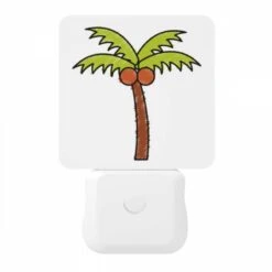 Night Light, A Cartoon Drawing Of A Palm Tree With Two Orange Fruits On Top. -Cute Night Light Shop 3706d5e24121ac1bf44aabd56f6870f48ac779e3