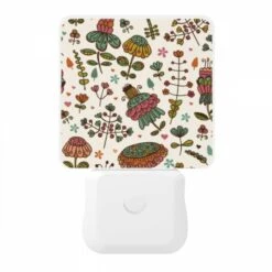 Night Light, A Colorful Floral Pattern With A Variety Of Flowers And Leaves. -Cute Night Light Shop 3786683f19e0ea32b5620d24b5e5b19188de69ff