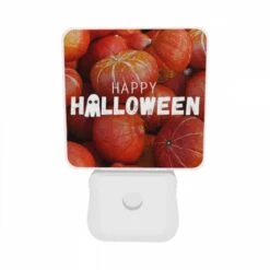 Night Light Set Of 2, A Pile Of Red And Orange Squash With A Caption That Reads "Happy Halloween." -Cute Night Light Shop 37c47bbc0dbded768b324d2ae7746d63399e4590