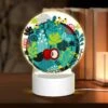 Round Acrylic Night Light, A Colorful Circle With A Bird And A Cherry Tree. -Cute Night Light Shop 387e67e87f4a46c2bd8b6cc3cf4edc5a2a0b8945