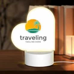 Love Acrylic Night Light, A Logo For A Traveling Company.