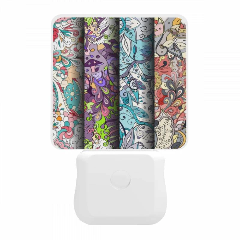 Night Light, Three colorful designs are displayed on a wall. Night Light, Three Colorful Designs Are Displayed On A Wall. -Cute Night Light Shop 3ab2cfb5ffd3c46a833755b83d78629cff3c8337