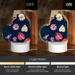 Love Acrylic Night Light, A Variety Of Flowers Are Displayed On A Black Background. -Cute Night Light Shop 3ac8da02af82b464d47e735cbcea2c1303c81677