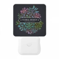 Night Light, A Colorful Flower Design With A Purple Flower In The Center. -Cute Night Light Shop 3b129c1c3c2d4860448ddf5757194e6c86be32e3