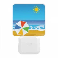 Night Light, A Colorful Umbrella Is On The Beach. -Cute Night Light Shop 3bf60b5ebcc41ef83d99ff94fbdac7ee8e0be683